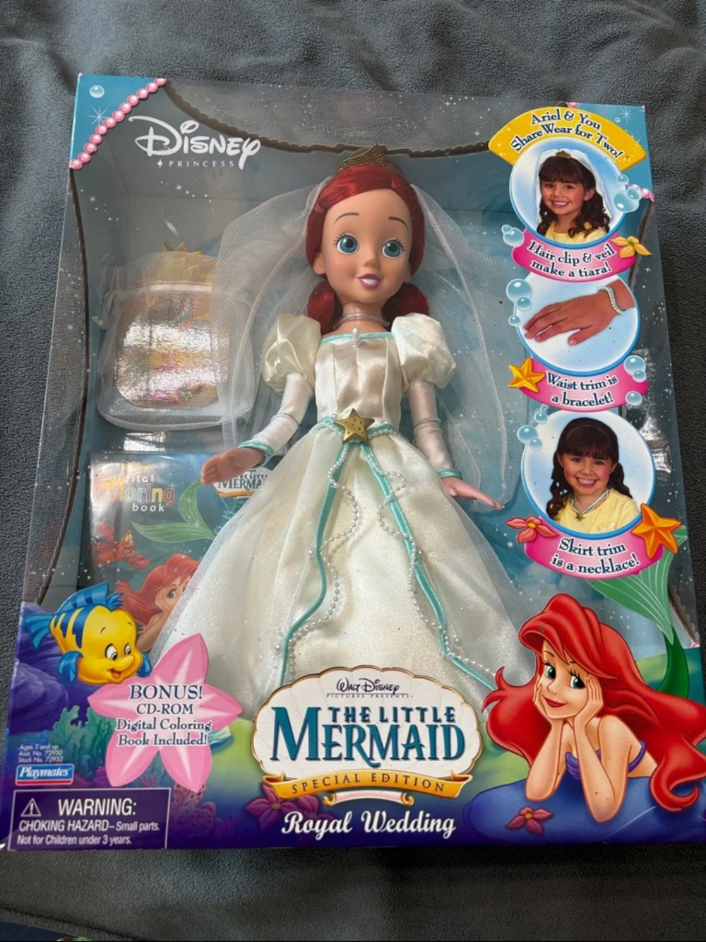 New! Disney The Little Mermaid Special Edition Royal Wedding 2006 doll